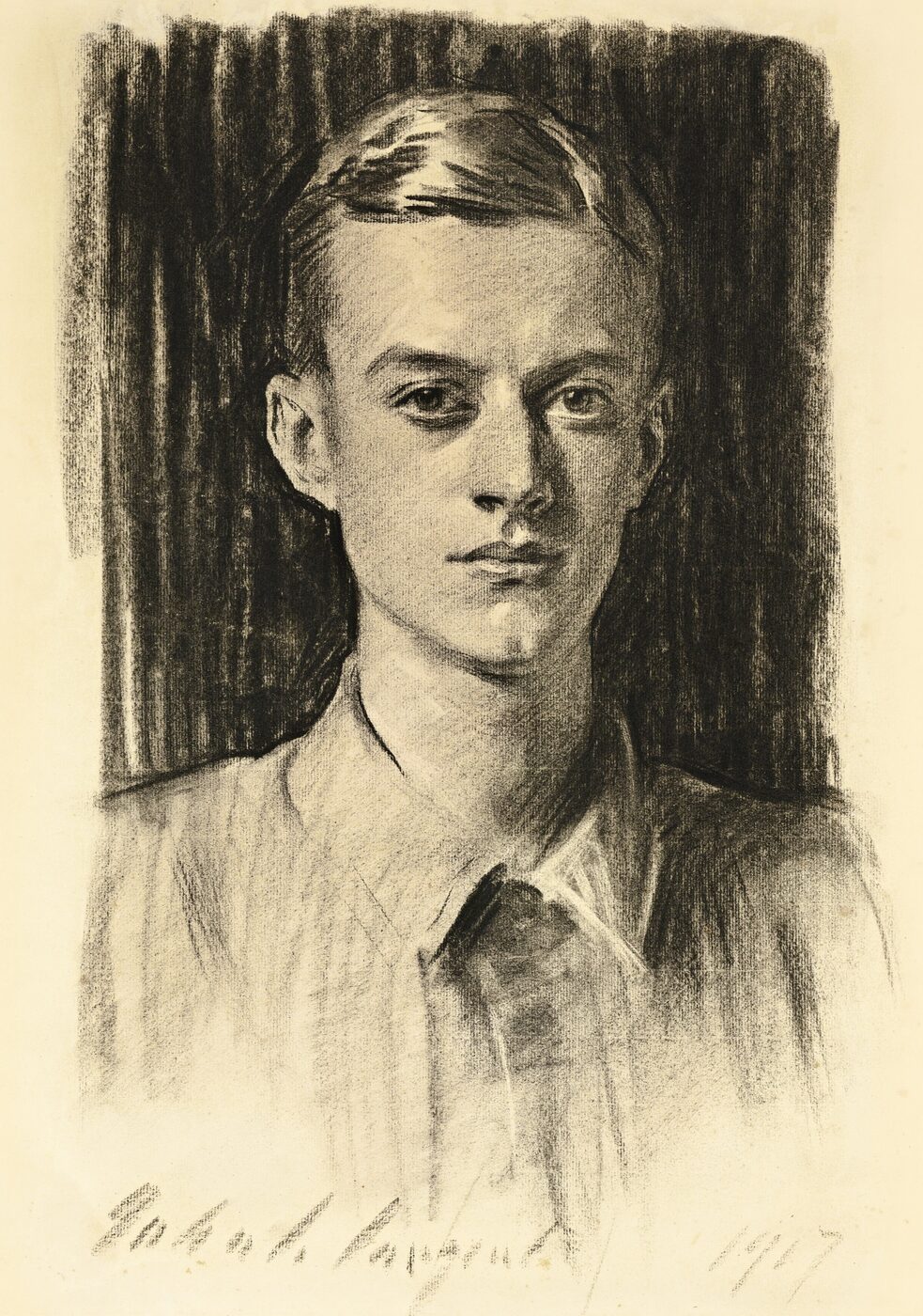 Graphite portrait drawing no. 02 — Quincy, by Huibrecht