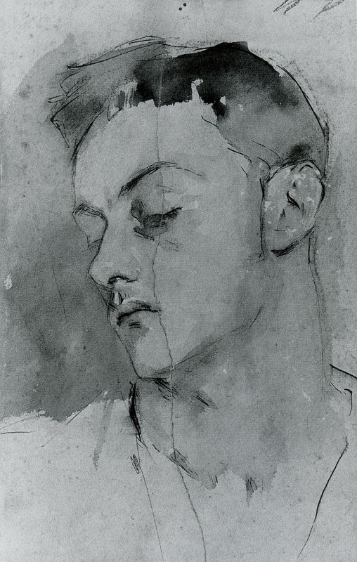 Charcoal portrait sketch no. 03 — Albert